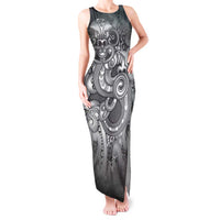 Aotearoa Maori Hei Tiki Tank Maxi Dress Kiwikiwi Kowhaiwhai Puhoro Motif