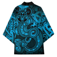 Aotearoa Maori Hei Tiki Kimono Kikorangi Kowhaiwhai Puhoro Motif