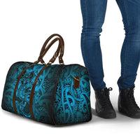 Aotearoa Maori Hei Tiki Travel Bag Kikorangi Kowhaiwhai Puhoro Motif
