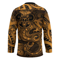 Aotearoa Maori Hei Tiki Hockey Jersey Koura Kowhaiwhai Puhoro Motif
