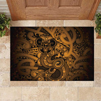 Aotearoa Maori Hei Tiki Rubber Doormat Koura Kowhaiwhai Puhoro Motif