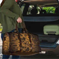 Aotearoa Maori Hei Tiki Travel Bag Koura Kowhaiwhai Puhoro Motif