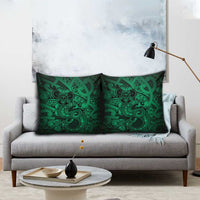 Aotearoa Maori Hei Tiki Pillow Cover Kakariki Kowhaiwhai Puhoro Motif LT9 - Polynesian Pride