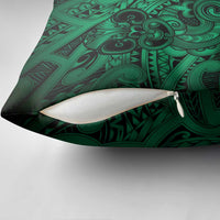 Aotearoa Maori Hei Tiki Pillow Cover Kakariki Kowhaiwhai Puhoro Motif LT9 - Polynesian Pride