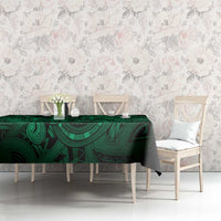 Aotearoa Maori Hei Tiki Tablecloth Kakariki Kowhaiwhai Puhoro Motif