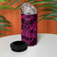 Aotearoa Maori Hei Tiki 4 in 1 Can Cooler Tumbler Mawhero Kowhaiwhai Puhoro Motif LT9 - Polynesian Pride