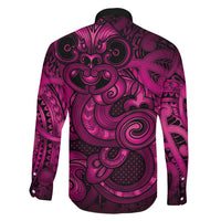 Aotearoa Maori Hei Tiki Family Matching Short Sleeve Bodycon Dress and Hawaiian Shirt Mawhero Kowhaiwhai Puhoro Motif LT9 - Polynesian Pride