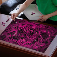 Aotearoa Maori Hei Tiki Puzzle Mawhero Kowhaiwhai Puhoro Motif