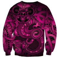 Aotearoa Maori Hei Tiki Sweatshirt Mawhero Kowhaiwhai Puhoro Motif