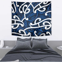 Aotearoa Maori Kowhaiwhai Tapestry Kikorangi Puhoro and Patiki