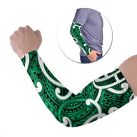 Aotearoa Maori Kowhaiwhai Arm Sleeves Kakariki Puhoro and Patiki