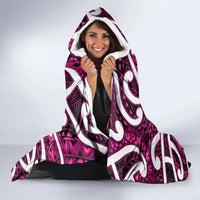 Aotearoa Maori Kowhaiwhai Hooded Blanket Mawhero Puhoro and Patiki