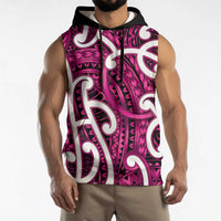 Aotearoa Maori Kowhaiwhai Sleeveless Hoodie Mawhero Puhoro and Patiki