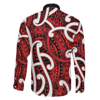 Aotearoa Maori Kowhaiwhai Family Matching Summer Maxi Dress and Hawaiian Shirt Whero Puhoro and Patiki LT9 - Polynesian Pride