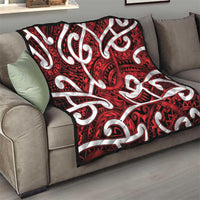 Aotearoa Maori Kowhaiwhai Quilt Whero Puhoro and Patiki