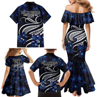 Micronesia Constitution Day Family Matching Mermaid Dress and Hawaiian Shirt Since 1979 with Polynesian Hibiscus Pattern