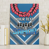 Custom Manuma Samoa Rugby Canvas Wall Art Ula fala Samoan Siva Tau Tribal