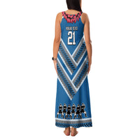 Custom Manuma Samoa Rugby Family Matching Tank Maxi Dress and Hawaiian Shirt Ula fala Samoan Siva Tau Tribal LT9 - Polynesian Pride
