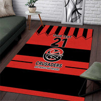 New Zealand Rugby Pacific Custom Area Rug Whatumoana Classic Retro 2025 LT9 Red - Polynesian Pride