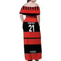 New Zealand Rugby Pacific Custom Family Matching Off Shoulder Maxi Dress and Hawaiian Shirt Whatumoana Classic Retro 2025
