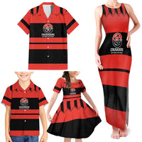 New Zealand Rugby Pacific Custom Family Matching Tank Maxi Dress and Hawaiian Shirt Whatumoana Classic Retro 2025 LT9 - Polynesian Pride