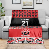 New Zealand Rugby Pacific Custom Blanket Whatumoana Maori Kowhaiwhai Pattern LT9 - Polynesian Pride