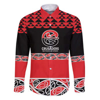 New Zealand Rugby Pacific Custom Family Matching Long Sleeve Bodycon Dress and Hawaiian Shirt Whatumoana Maori Kowhaiwhai Pattern LT9 Dad's Shirt - Long Sleeve Blue - Polynesian Pride