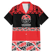New Zealand Rugby Pacific Custom Family Matching Mermaid Dress and Hawaiian Shirt Whatumoana Maori Kowhaiwhai Pattern LT9 Dad's Shirt - Short Sleeve Blue - Polynesian Pride