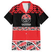 New Zealand Rugby Pacific Custom Family Matching Off The Shoulder Long Sleeve Dress and Hawaiian Shirt Whatumoana Maori Kowhaiwhai Pattern LT9 Dad's Shirt - Short Sleeve Blue - Polynesian Pride
