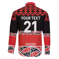 New Zealand Rugby Pacific Custom Family Matching Off The Shoulder Long Sleeve Dress and Hawaiian Shirt Whatumoana Maori Kowhaiwhai Pattern LT9 - Polynesian Pride