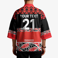 New Zealand Rugby Pacific Custom Kimono Whatumoana Maori Kowhaiwhai Pattern - Polynesian Pride