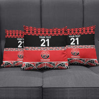 New Zealand Rugby Pacific Custom Pillow Cover Whatumoana Maori Kowhaiwhai Pattern LT9 - Polynesian Pride