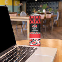 New Zealand Rugby Pacific Custom Skinny Tumbler Whatumoana Maori Kowhaiwhai Pattern