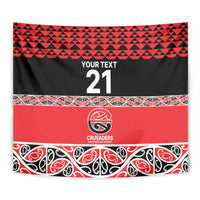 New Zealand Rugby Pacific Custom Tapestry Whatumoana Maori Kowhaiwhai Pattern LT9 - Polynesian Pride