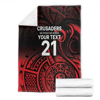 New Zealand Rugby Pacific Custom Blanket Whatumoana Maori Tribal Tattoo