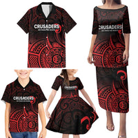 New Zealand Rugby Pacific Custom Family Matching Puletasi and Hawaiian Shirt Whatumoana Maori Tribal Tattoo LT9 - Polynesian Pride