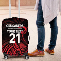 New Zealand Rugby Pacific Custom Luggage Cover Whatumoana Maori Tribal Tattoo
