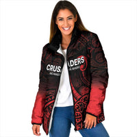 New Zealand Rugby Pacific Custom Padded Jacket Whatumoana Maori Tribal Tattoo - Polynesian Pride