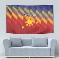 Personalized Philippines Eight Rays Sun Tapestry Traditional Filipino Igorot Pattern Motif
