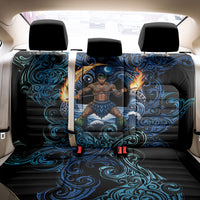 Samoa Siva Afi Back Car Seat Cover Fireknife Fire Dance Pacific Tribal Motif
