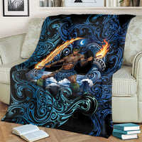 Samoa Siva Afi Blanket Fireknife Fire Dance Pacific Tribal Motif