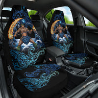 Samoa Siva Afi Car Seat Cover Fireknife Fire Dance Pacific Tribal Motif