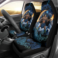 Samoa Siva Afi Car Seat Cover Fireknife Fire Dance Pacific Tribal Motif