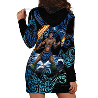 Samoa Siva Afi Hoodie Dress Fireknife Fire Dance Pacific Tribal Motif