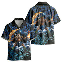 Samoa Siva Afi Kid Hawaiian Shirt Fireknife Fire Dance Pacific Tribal Motif