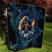 Samoa Siva Afi Quilt Fireknife Fire Dance Pacific Tribal Motif