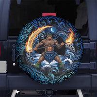 Samoa Siva Afi Spare Tire Cover Fireknife Fire Dance Pacific Tribal Motif