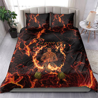 Samoa Siva Afi Dance Fireknife Bedding Set Polynesian Heritage Fire Dance