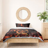 Samoa Siva Afi Dance Fireknife Bedding Set Polynesian Heritage Fire Dance