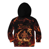 Samoa Siva Afi Dance Fireknife Kid Hoodie Polynesian Heritage Fire Dance